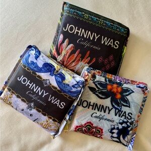 Johnny Was Reusable Shopping Tote Bags 
3 for $36